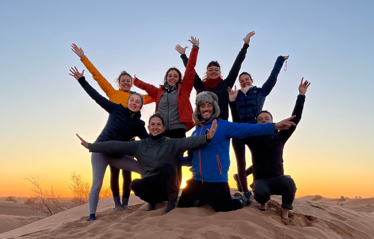 11Trek yoga désert Maroc
