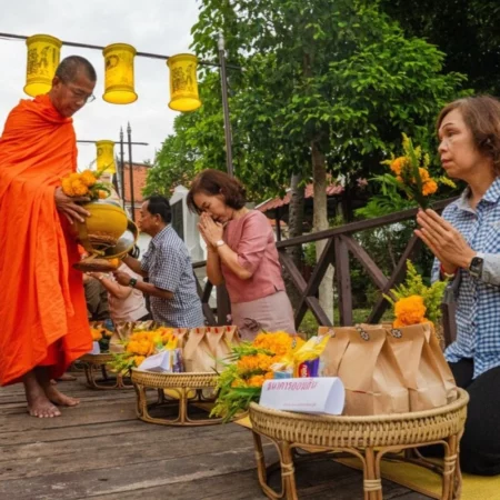 Voyage yoga au Laos ceremony